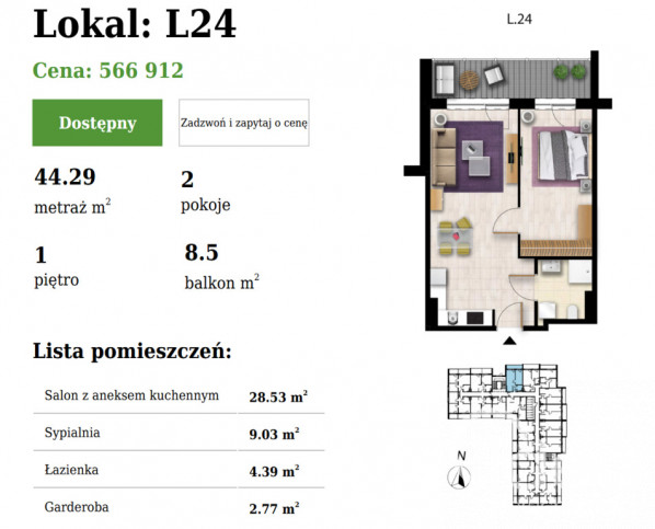 Mieszkanie Sprzedaż Grzybowo Nadmorska 7